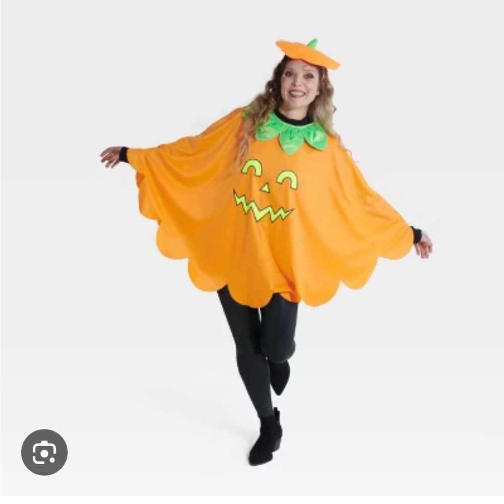Adult Pumpkin Costume - Orange and Green